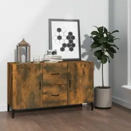 Šoninė Spintelė, Dūminio Ąžuolo, 100X36X60cm Apdirbta Mediena