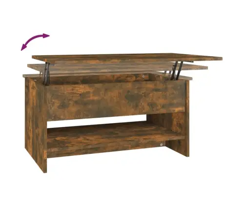 Kafijas Galdiņš, Ozola Krāsa, 80X50X40 Cm, Inženierijas Koks Vidaxl