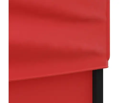 Svinību Nojume Ar Sienām, Saliekama, Sarkana, 3X3 M Vidaxl