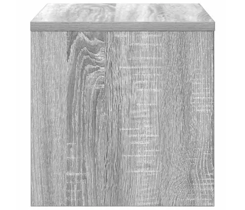 Naktsskapītis, Pelēka Ozolkoka, 40X30X30 Cm, Inženierijas Koks Vidaxl