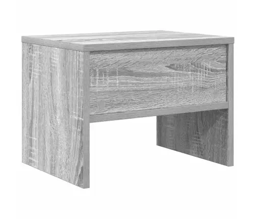 Naktsskapītis, Pelēka Ozolkoka, 40X30X30 Cm, Inženierijas Koks Vidaxl