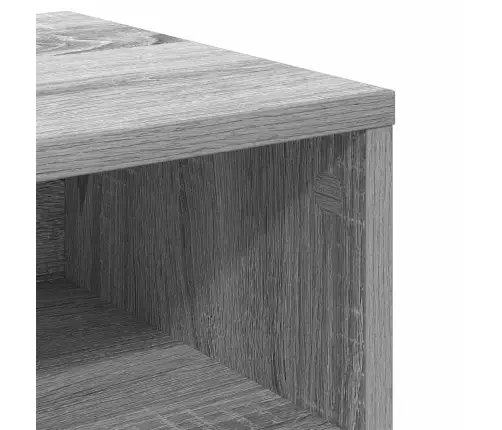 Naktsskapītis, Pelēka Ozolkoka, 40X30X30 Cm, Inženierijas Koks Vidaxl