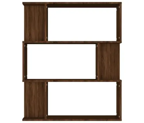 Raamaturiiul/Ruumijagaja, Pruun Tamm, 80X24X96 cm Tehispuit