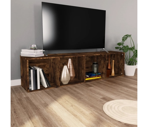 Grāmatu Plaukts/Tv Plaukts, Ozolkoka Krāsa, 36X30X143 Cm Vidaxl