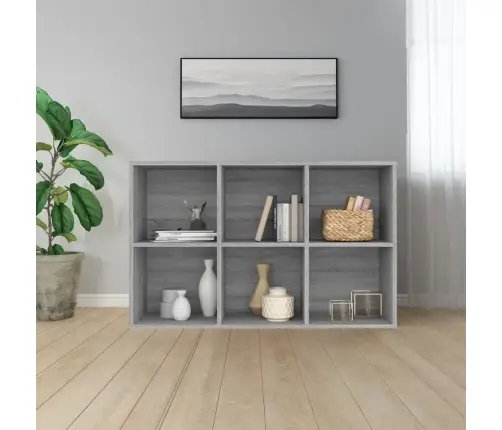 Grāmatu Plaukts, Pelēka Ozola, 66X30X98 Cm, Inženierijas Koks Vidaxl