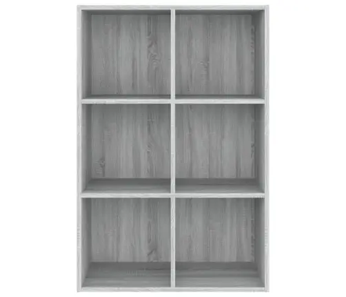 Grāmatu Plaukts, Pelēka Ozola, 66X30X98 Cm, Inženierijas Koks Vidaxl