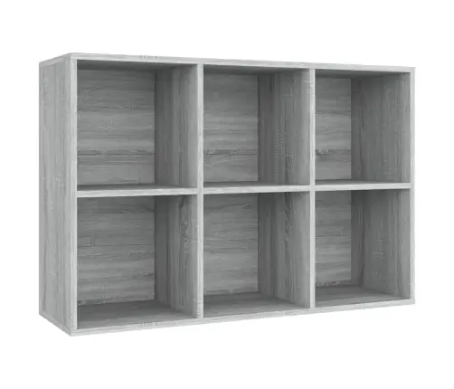 Grāmatu Plaukts, Pelēka Ozola, 66X30X98 Cm, Inženierijas Koks Vidaxl