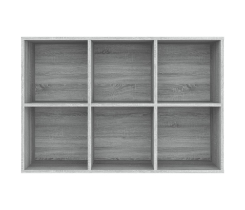 Grāmatu Plaukts, Pelēka Ozola, 66X30X98 Cm, Inženierijas Koks Vidaxl