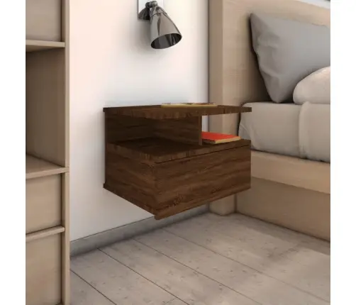 Naktsgaldiņš, Stiprināms Pie Sienas, Ozola Krāsa, 40X31X27 Cm Vidaxl