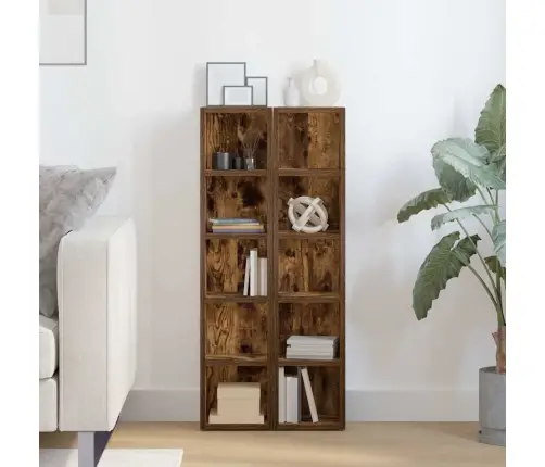 Spintelės Diskams, 2Vnt., Ąžuolo, 21X16X93,5cm Mediena