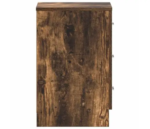 Öökapid 2 Tk, Suitsutatud Tamm, 38 X 35 X 56 cm Tehispuit