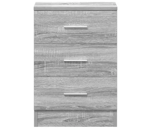 Naktinės Spintelės, 2Vnt., Pilkos Ąžuolo, 38X35X56cm Mediena Naktinės Spintelės, 2Vnt., Pilkos Ąžuolo, 38X35X56cm Mediena