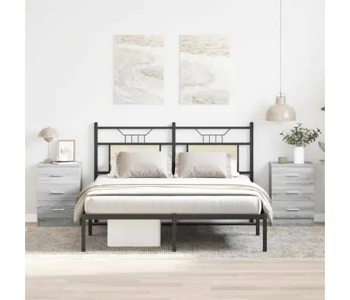 Naktinės Spintelės, 2Vnt., Pilkos Ąžuolo, 38X35X56cm Mediena Naktinės Spintelės, 2Vnt., Pilkos Ąžuolo, 38X35X56cm Mediena