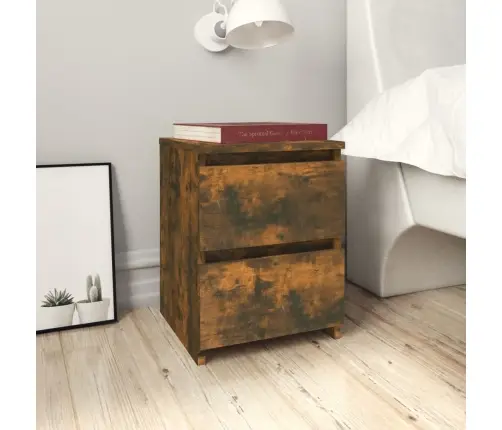 Naktsskapīši, 2 Gab., Ozolkoka, 30X30X40 Cm, Inženierijas Koks Vidaxl