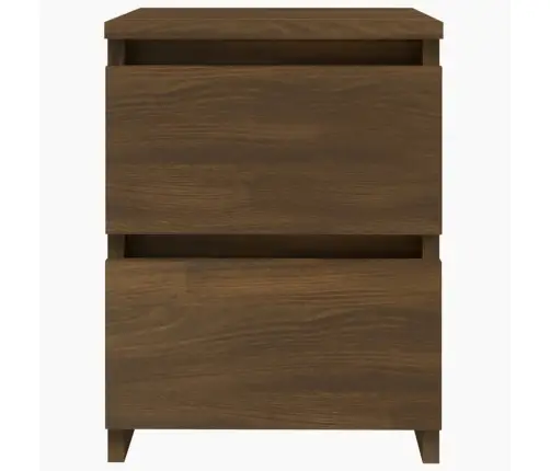 Naktsskapītis, Brūna Ozola, 30X30X40 Cm, Inženierijas Koks Vidaxl