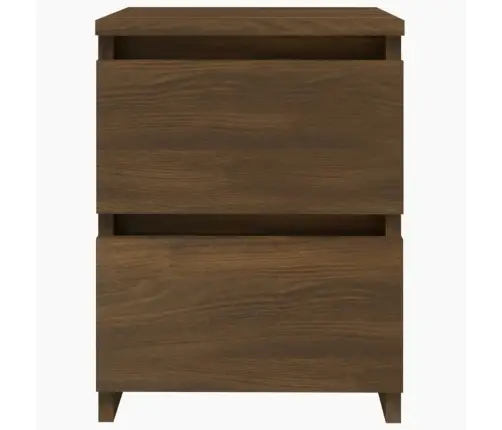 Naktsskapīši, 2 Gab., Brūna Ozola, 30X30X40Cm Inženierijas Koks Vidaxl