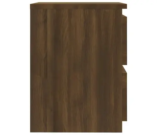 Naktsskapīši, 2 Gab., Brūna Ozola, 30X30X40Cm Inženierijas Koks Vidaxl