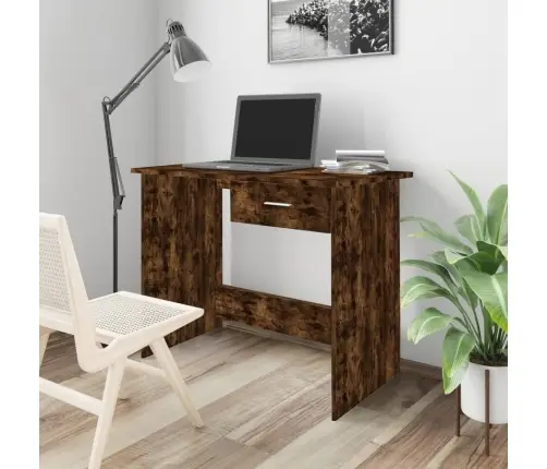 Kirjutuslaud, Suitsutatud Tamm, 100 X 50 X 76 cm Tehispuit