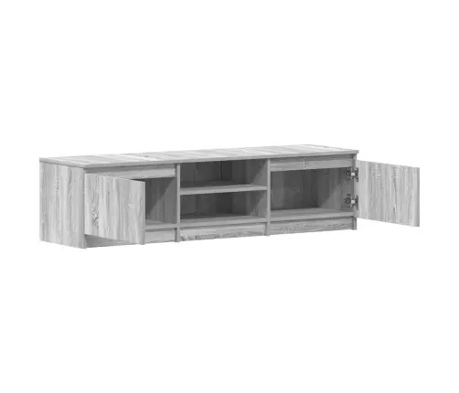 Tv Skapītis, Pelēka Ozolkoka, 140X40X35,5 Cm, Inženierijas Koks Vidaxl
