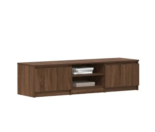 Tv Skapītis, Brūna Ozola, 140X40X35,5 Cm, Inženierijas Koks Vidaxl
