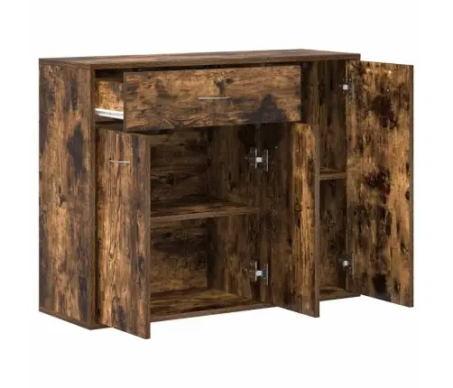 Šoninė Spintelė, Dūminio Ąžuolo, 88X30X70cm Apdirbta Mediena