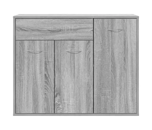 Kumode, Pelēka Ozolkoka Krāsa, 88X30X70 Cm, Inženierijas Koks Vidaxl