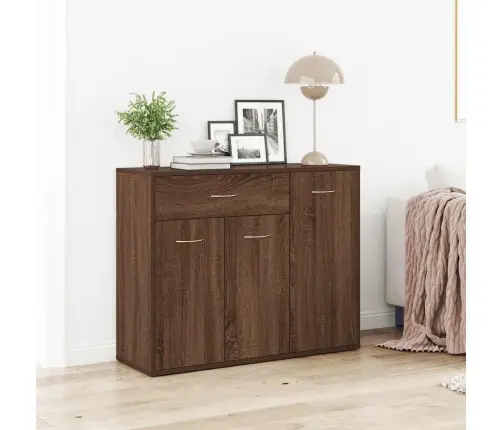Kumode, Brūna Ozola, 88X30X70 Cm, Inženierijas Koks Vidaxl
