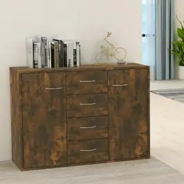 Kumode, Ozolkoka Krāsa, 88X30X65 Cm, Inženierijas Koks Vidaxl