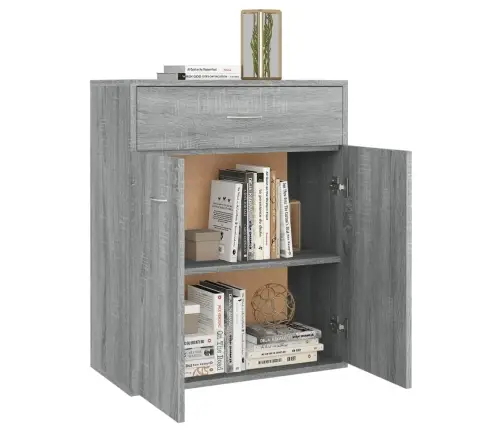 Šoninė Spintelė, Pilkos Ąžuolo Spalvos, 60X30X75cm Mediena