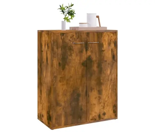 Šoninė Spintelė, Dūminio Ąžuolo, 60X30X75cm Apdirbta Mediena