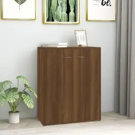 Kumode, Ozolkoka Krāsa, 60X30X75 Cm, Inženierijas Koks Vidaxl
