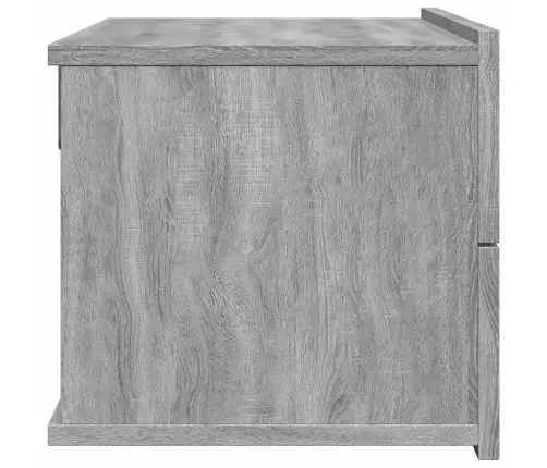 Naktsskapītis, Pelēka Ozolkoka, 40X30X30 Cm, Inženierijas Koks Vidaxl