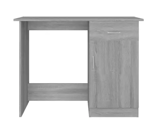 Rašomasis Stalas, Pilkas Ąžuolo, 100X50X76cm Apdirbta Mediena