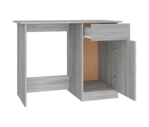 Rašomasis Stalas, Pilkas Ąžuolo, 100X50X76cm Apdirbta Mediena