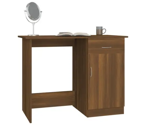 Kirjutuslaud, Pruun Tamm, 100 X 50 X 76 cm Tehispuit