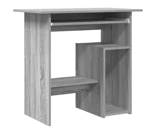 Rakstāmgalds, Pelēka Ozolkoka, 80X45X74 Cm, Inženierijas Koks Vidaxl