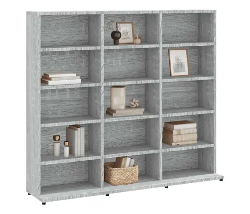 Spintelė Kompaktiniams Diskams, Pilka, 100X23X89,5cm Mediena