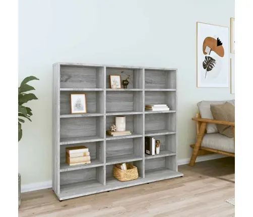 Spintelė Kompaktiniams Diskams, Pilka, 100X23X89,5cm Mediena