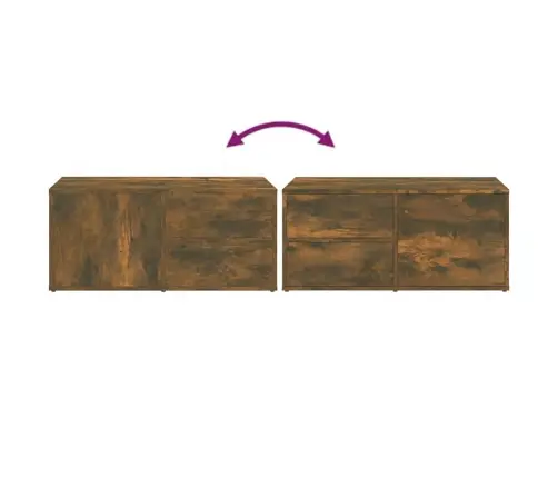 Tv Skapītis, Ozolkoka Krāsa, 80X34X36 Cm, Inženierijas Koks Vidaxl