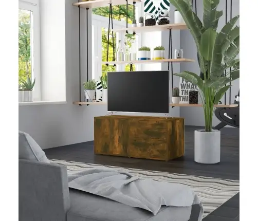 Tv Skapītis, Ozolkoka Krāsa, 80X34X36 Cm, Inženierijas Koks Vidaxl