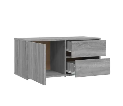 Tv Skapītis, Pelēka Ozolkoka, 80X34X36 Cm, Inženierijas Koks Vidaxl