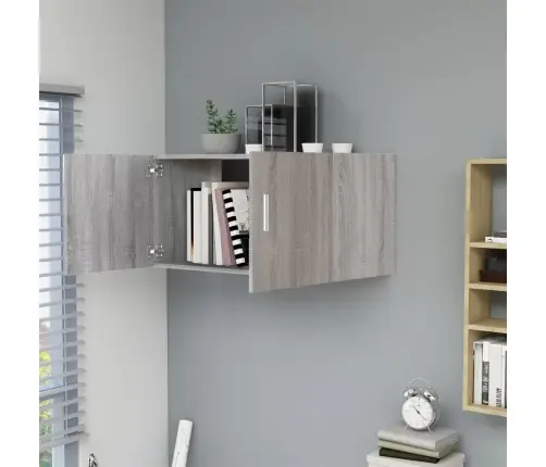 Sienas Skapītis, Pelēka Ozola, 80X39X40 Cm, Inženierijas Koks Vidaxl