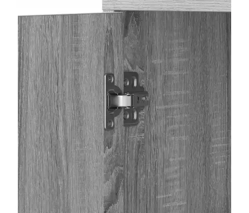 Vonios Spintelė, Pilka Ąžuolo, 30X30X183,5cm Apdirbta Mediena