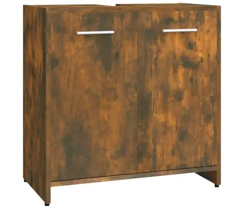 Vannasistabas Skapītis, Ozola, 60X33X60 Cm, Inženierijas Koks Vidaxl Vannasistabas Skapītis, Ozola, 60X33X60 Cm, Inženierijas Koks Vidaxl