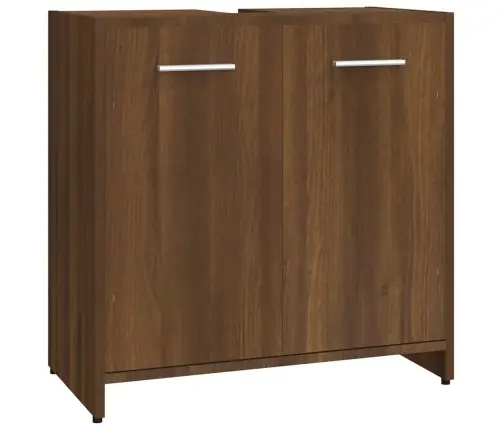 Vannasistabas Skapītis, Ozola, 60X33X60 Cm, Inženierijas Koks Vidaxl Vannasistabas Skapītis, Ozola, 60X33X60 Cm, Inženierijas Koks Vidaxl