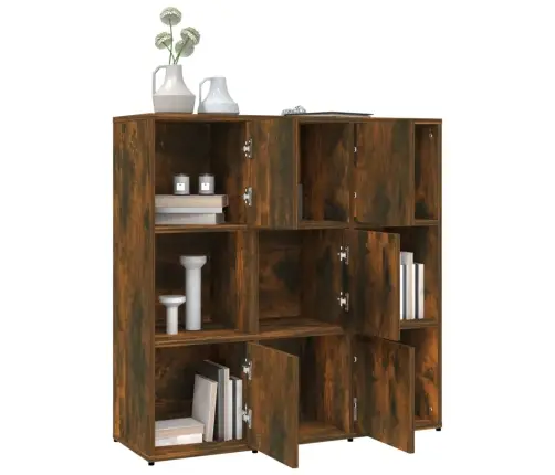 Grāmatu Skapis, Ozola Krāsa, 90X30X90 Cm, Inženierijas Koks Vidaxl