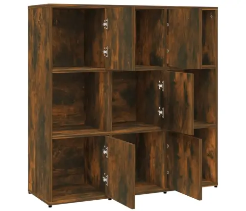 Grāmatu Skapis, Ozola Krāsa, 90X30X90 Cm, Inženierijas Koks Vidaxl