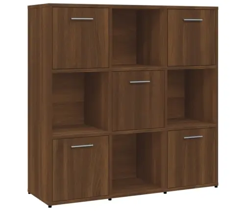 Raamatukapp, Pruun Tamm, 90 X 30 X 90 cm Tehispuit