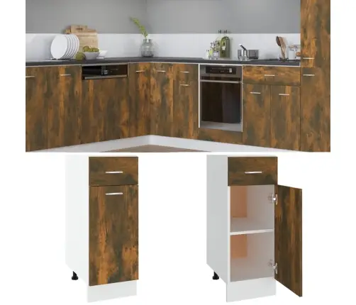 Apatinė Spintelė Su Stalčiumi,  “Lyon",  Ąžuolo,  30X46X81, 5Cm