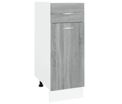 Sahtlitega Alumine Kapp "Lyon", Hall, Sonoma, 30 X 46 X 81,5 cm Töödeldud Puit